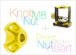 alt Knob for nut M8. Print with nut insert